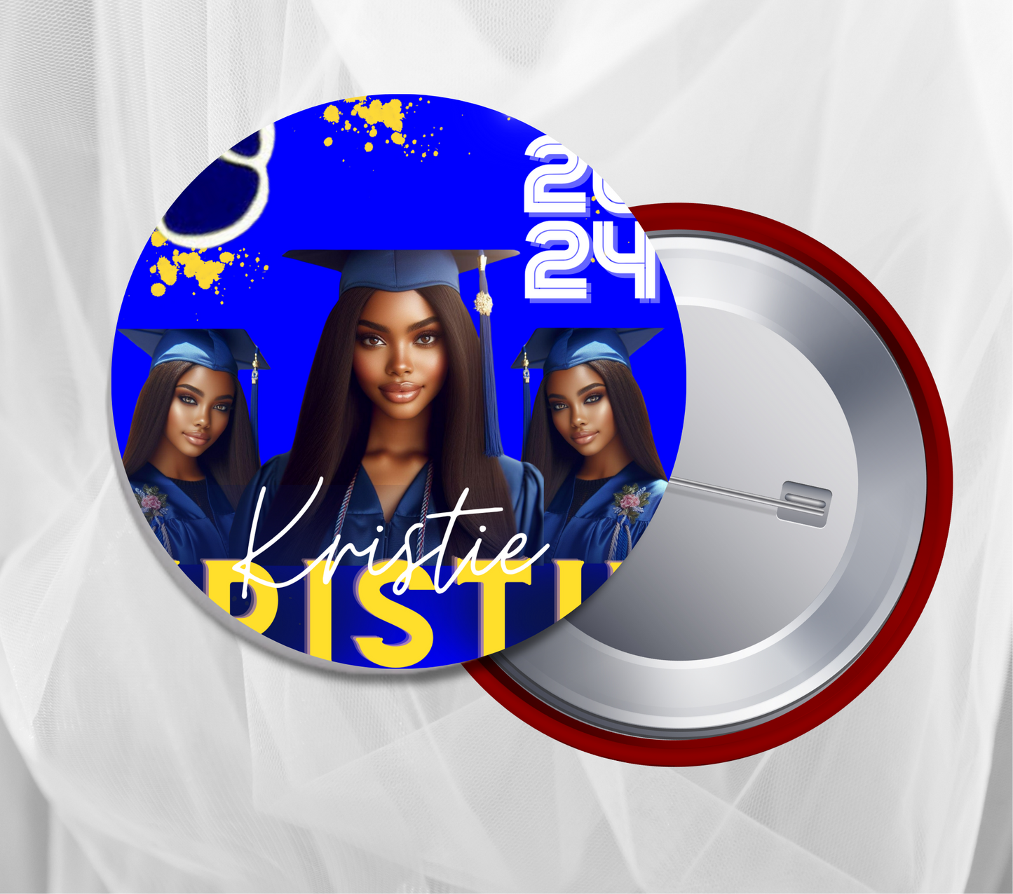 Graduation Button (Pack of 6)