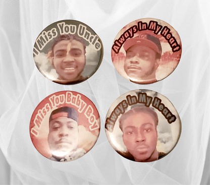 Memorial Buttons (pack of 6)